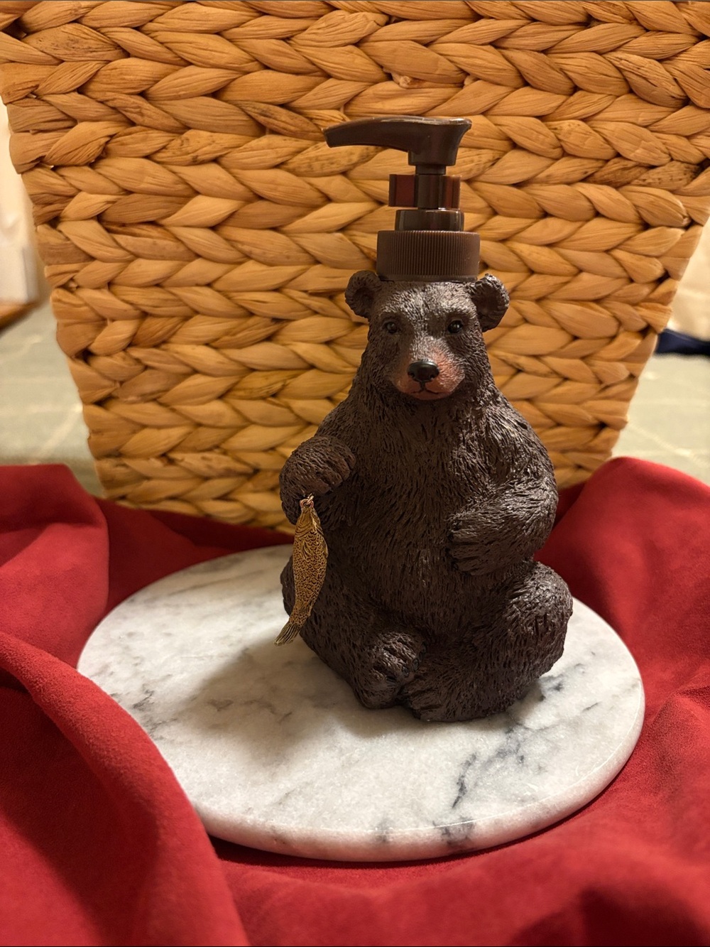 Bear soap or lotion dispenser